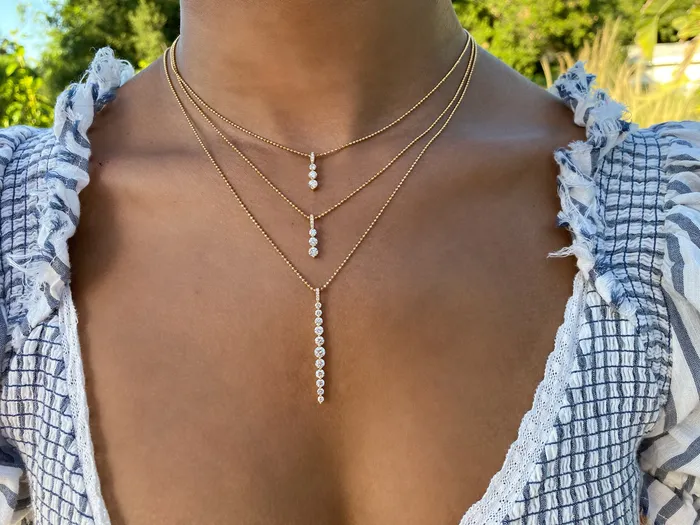 LARGE DIAMOND TWIGGY NECKLACE anitako Necklaces
