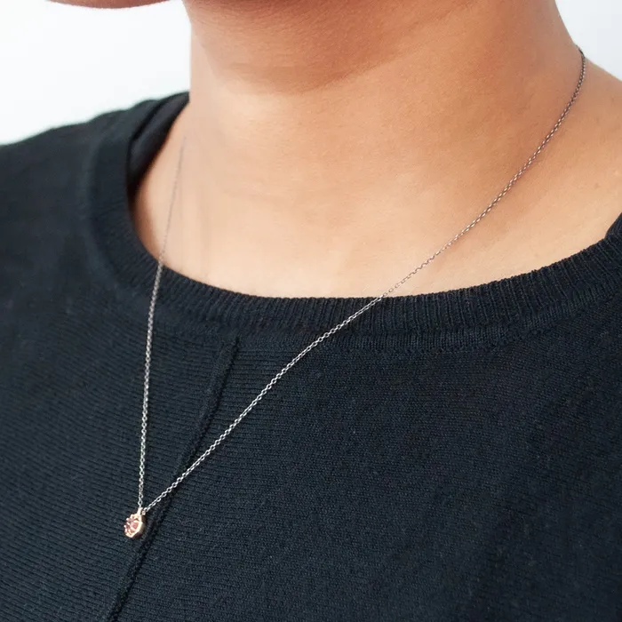 Lauren Wolf Jewelry Necklaces Small Garnet Octagon Necklace