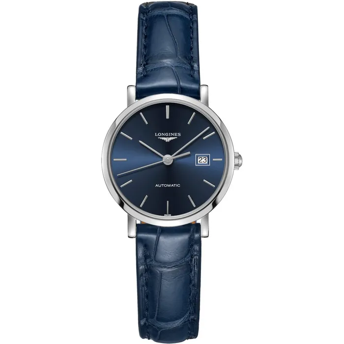 Longines Womens Watch Elegant Automatic Blue Dial Leather Strap Date L43104922 Longines Watches Longines Womens Watch Elegant Automatic Blue Dial Leather Strap Date L43104922 Longines Watches
