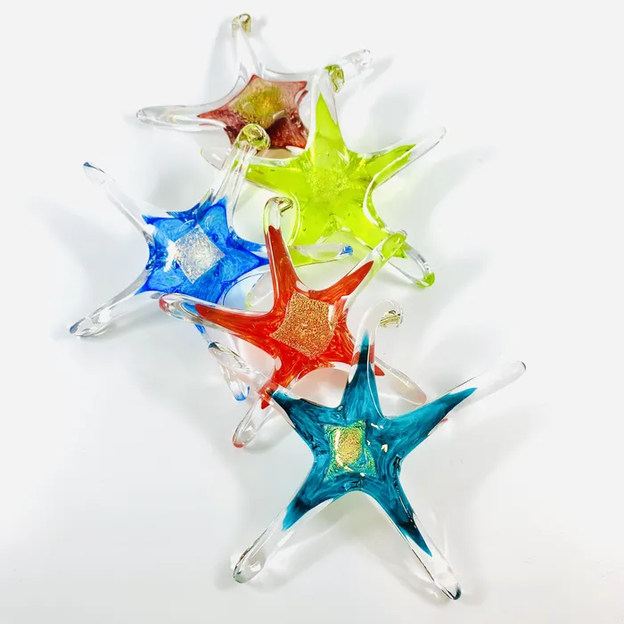 Luke Adams Glass Blowing Studio Necklaces December Birthstone Hanging Star Luke Adams Glass Blowing Studio Necklaces December Birthstone Hanging Star