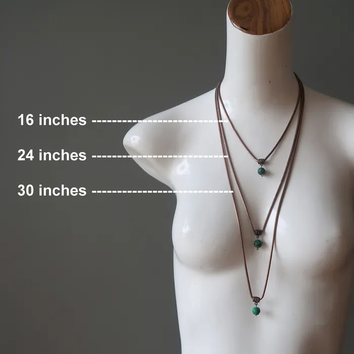 Malachite Necklace Enchanted Emerald Isle Carved Gem Satin Crystals Necklaces