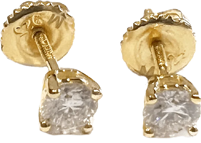 Moissanite Earrings 06CT TW 14k Gold Plated 925 Sterling Silver Pass Diamond Tester 4MM Bling Cartel Earrings Moissanite Earrings 06CT TW 14k Gold Plated 925 Sterling Silver Pass Diamond Tester 4MM Bling Cartel Earrings