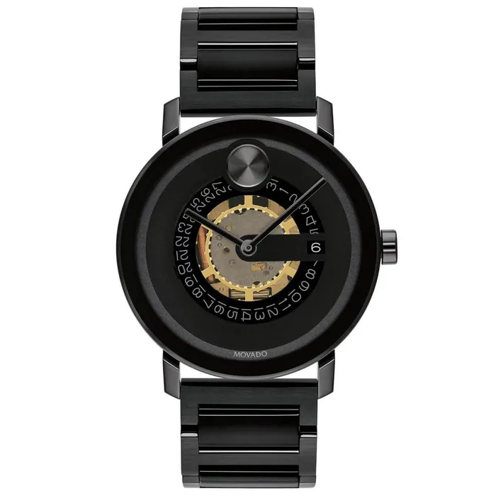 Movado Bracelets Movado Mens Quartz Watch Bold Evolution Skeleton Dial Black Bracelet 3600276 Movado Bracelets Movado Mens Quartz Watch Bold Evolution Skeleton Dial Black Bracelet 3600276