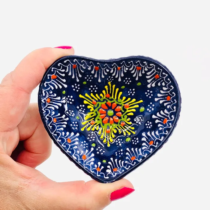 Natto USA Heart Design Handmade Turkish Bowl 13 Necklaces