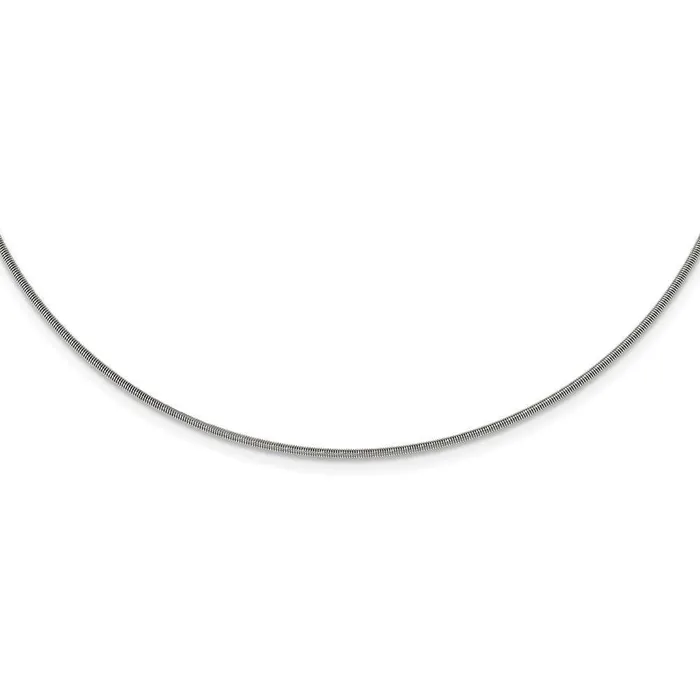 Necklaces Chisel Stainless Steel Polished and Textured Necklace