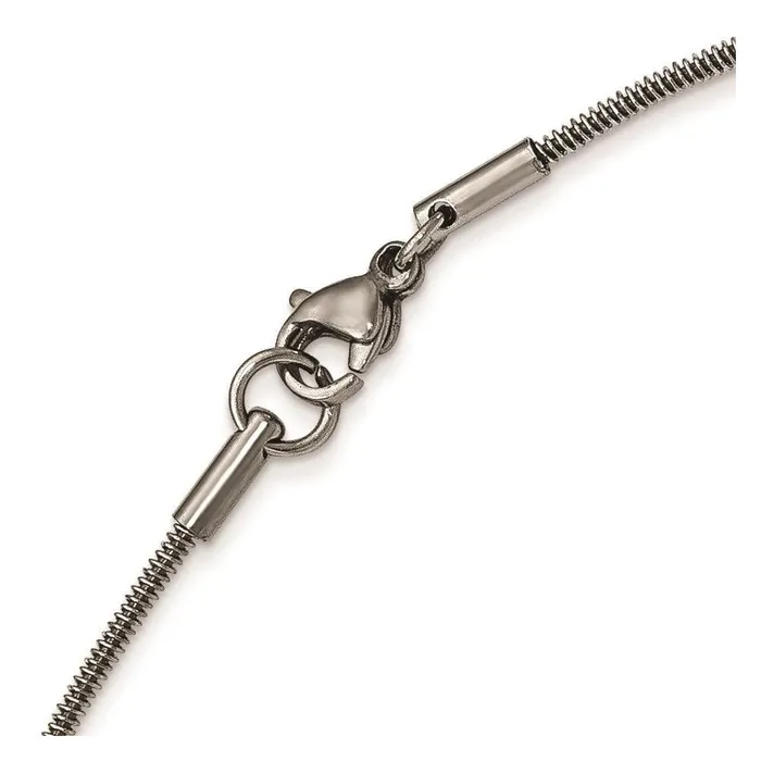 Necklaces Chisel Stainless Steel Polished and Textured Necklace Necklaces Chisel Stainless Steel Polished and Textured Necklace