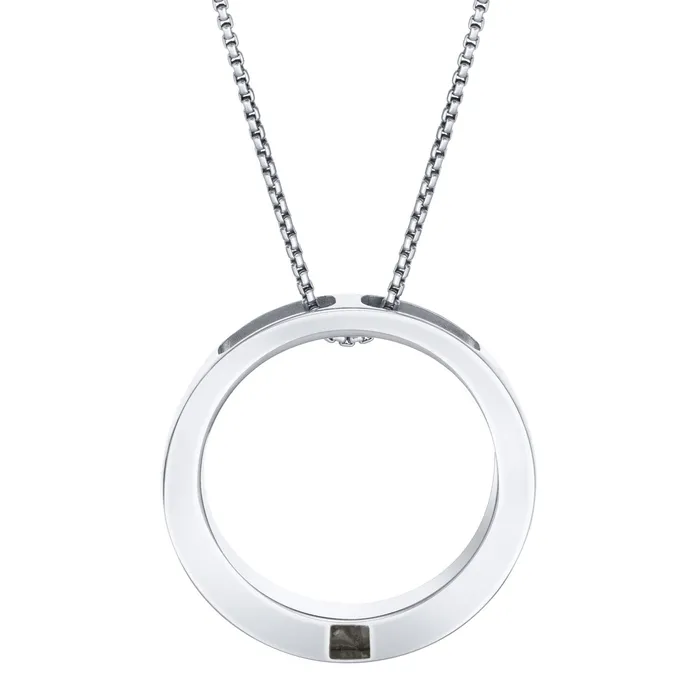 Necklaces closebymejewelry Eternal Circle Cremation Necklace in 14K White Gold Necklaces closebymejewelry Eternal Circle Cremation Necklace in 14K White Gold