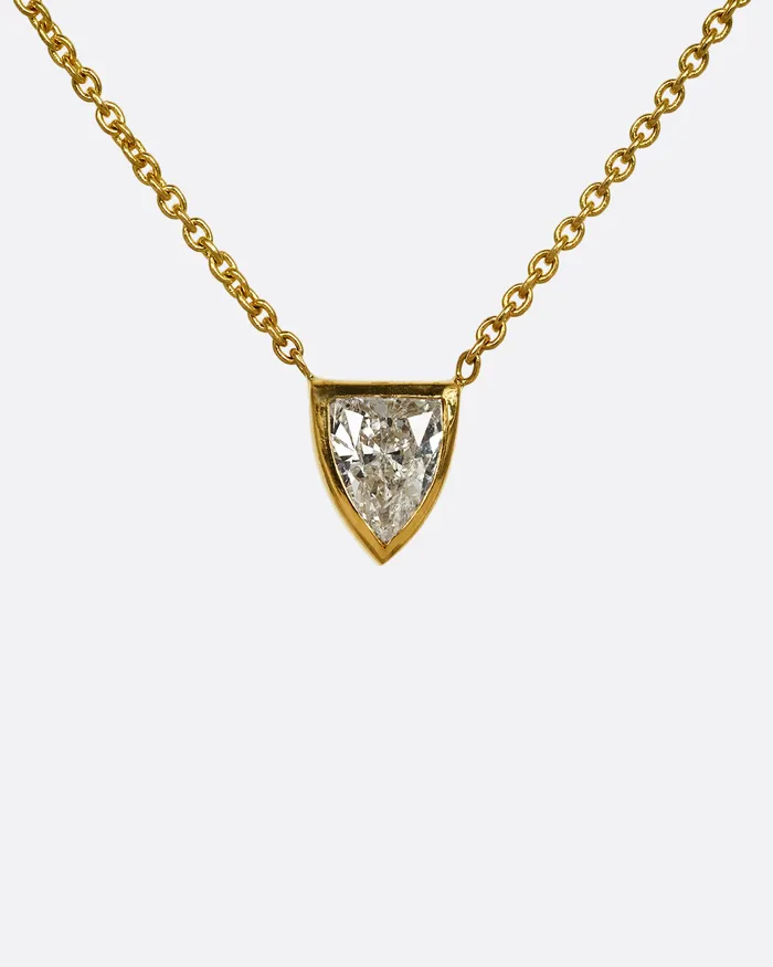 Necklaces DIANA MITCHELL Diamond Shield Pendant Necklace