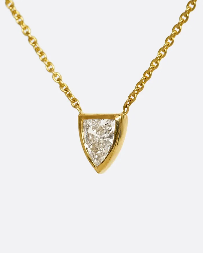 Necklaces DIANA MITCHELL Diamond Shield Pendant Necklace Necklaces DIANA MITCHELL Diamond Shield Pendant Necklace