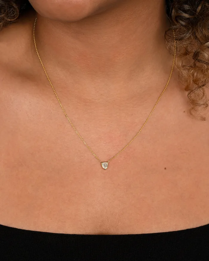 Necklaces DIANA MITCHELL Diamond Shield Pendant Necklace Necklaces DIANA MITCHELL Diamond Shield Pendant Necklace