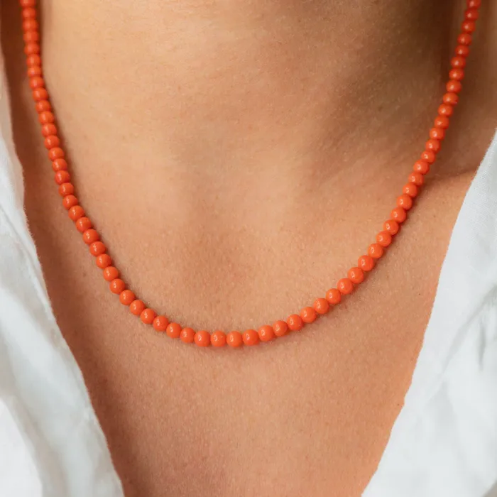 Necklaces Earthly Abundance Jewelry Italian Coral Necklace