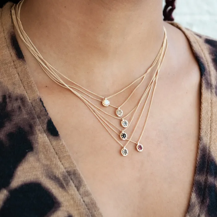 Necklaces Small Spinel Octagon Necklace Lauren Wolf Jewelry