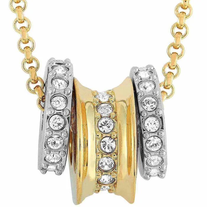 Necklaces Swarovski Swarovski Womens Necklace Corah Yellow Gold and RhodiumPlated Crystal 5111960