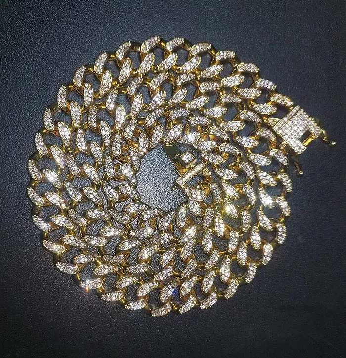 Necklaces VVS Jewelry VVS Jewelry 13MM Cuban Custom Photo Chain