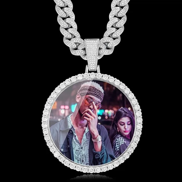 Necklaces VVS Jewelry VVS Jewelry 13MM Cuban Custom Photo Chain