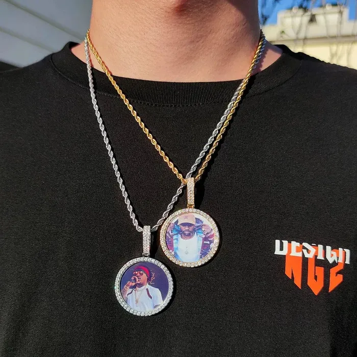 Necklaces VVS Jewelry VVS Jewelry 13MM Cuban Custom Photo Chain