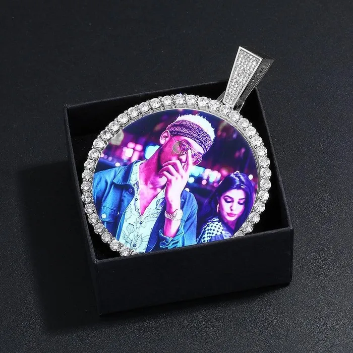 Necklaces VVS Jewelry VVS Jewelry 13MM Cuban Custom Photo Chain
