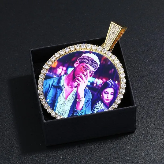 Necklaces VVS Jewelry VVS Jewelry 13MM Cuban Custom Photo Chain