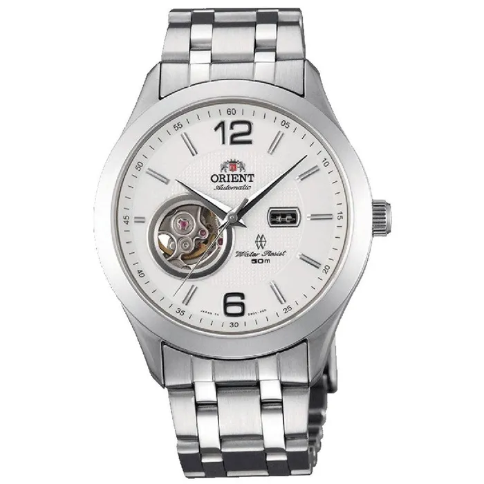 Orient Orient FDB05001W Mens Golden Eye SemiSkeleton White Dial Steel Bracelet Automatic Watch Bracelets Orient Orient FDB05001W Mens Golden Eye SemiSkeleton White Dial Steel Bracelet Automatic Watch Bracelets