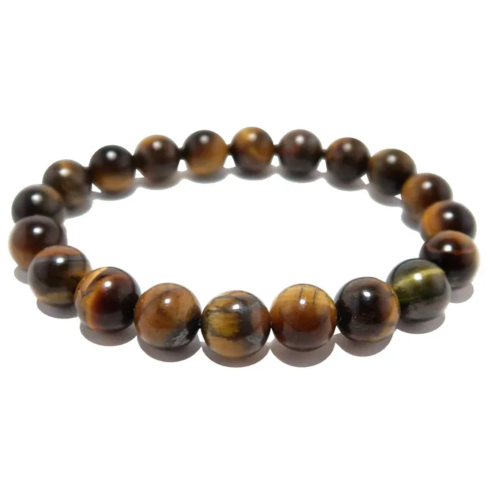 Satin Crystals Bracelets Tigers Eye Bracelet Golden Confidence Stone