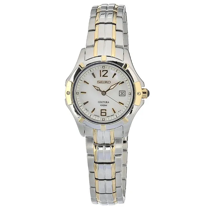 Seiko Bracelets Seiko SXDC92 Womens Coutura White MOP Dial Two Tone Steel Bracelet Watch Seiko Bracelets Seiko SXDC92 Womens Coutura White MOP Dial Two Tone Steel Bracelet Watch