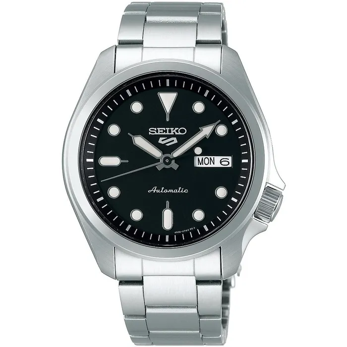 Seiko Mens Watch 5 Sports Power Reserve Black Dial Bracelet SRPE55K1 SEIKO Bracelets Seiko Mens Watch 5 Sports Power Reserve Black Dial Bracelet SRPE55K1 SEIKO Bracelets