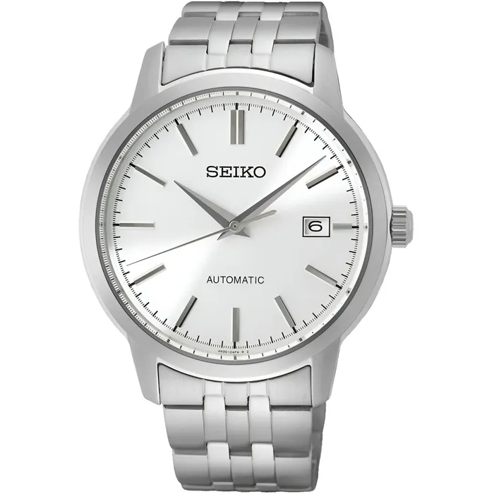 SEIKO Seiko Mens Watch Essentials Automatic Silver Tone Dial Steel Bracelet SRPH85 Bracelets SEIKO Seiko Mens Watch Essentials Automatic Silver Tone Dial Steel Bracelet SRPH85 Bracelets