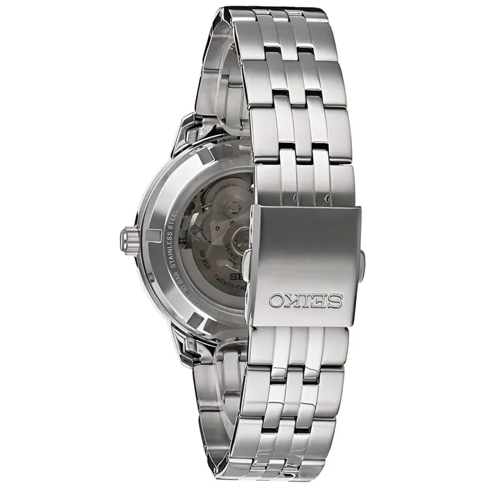 SEIKO Seiko Mens Watch Essentials Automatic Silver Tone Dial Steel Bracelet SRPH85 Bracelets SEIKO Seiko Mens Watch Essentials Automatic Silver Tone Dial Steel Bracelet SRPH85 Bracelets