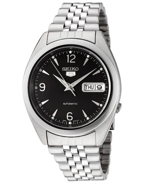 Seiko SNK135K Mens Automatic Stainless Steel Black Dial Watch Seiko Bracelets Seiko SNK135K Mens Automatic Stainless Steel Black Dial Watch Seiko Bracelets