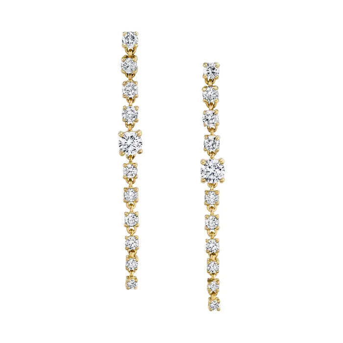 SHORT DIAMOND ROPE EARRINGS anitako Earrings