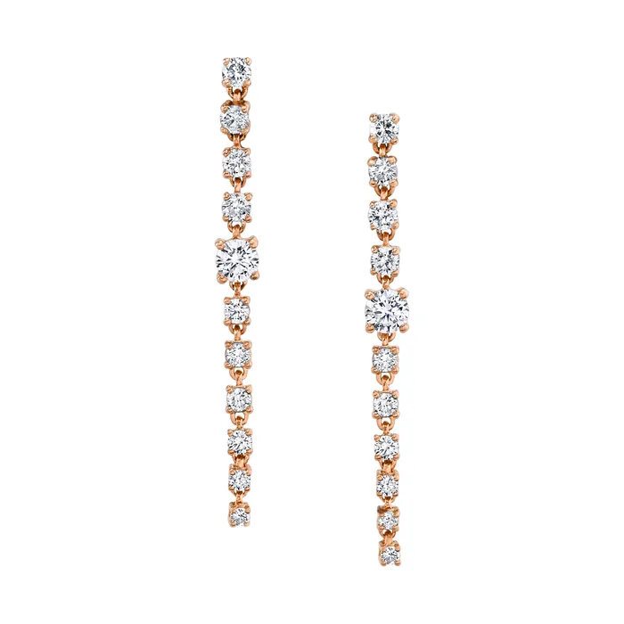 SHORT DIAMOND ROPE EARRINGS anitako Earrings