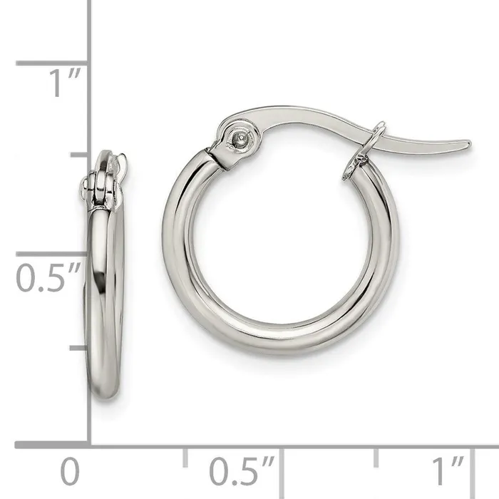 Stainless Steel 1550mm Diameter Hoop Earrings Chisel Earrings Stainless Steel 1550mm Diameter Hoop Earrings Chisel Earrings