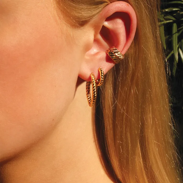 THIN BRAID EAR CUFF anitako Earrings