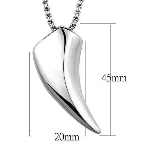 TK2006 High polished no plating Stainless Steel Necklace with No Stone Alamode Necklaces