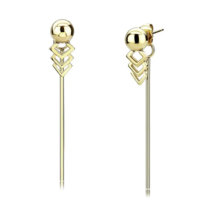TK3650 IP GoldIon Plating Stainless Steel Earrings with No Stone Alamode Earrings TK3650 IP GoldIon Plating Stainless Steel Earrings with No Stone Alamode Earrings