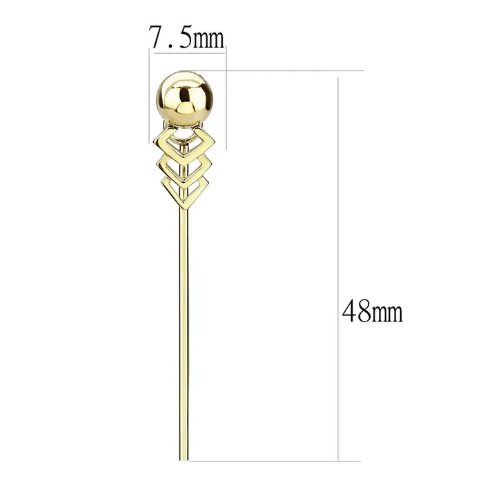 TK3650 IP GoldIon Plating Stainless Steel Earrings with No Stone Alamode Earrings