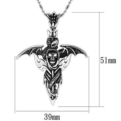 TK562 High polished no plating Stainless Steel Necklace with No Stone Alamode Necklaces