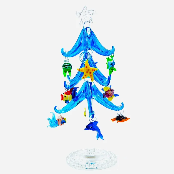 Ultimate Glass Miniature Christmas Tree Sea Life Gift Essentials Necklaces