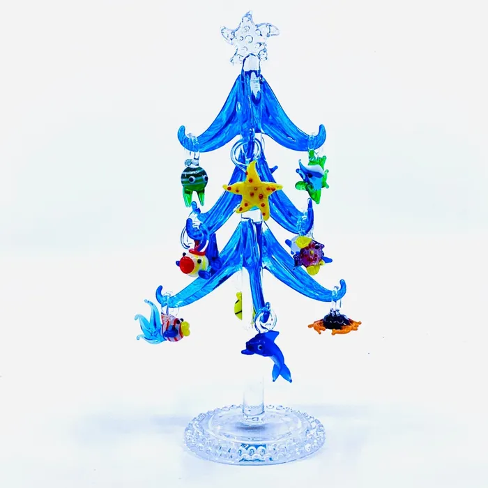 Ultimate Glass Miniature Christmas Tree Sea Life Gift Essentials Necklaces