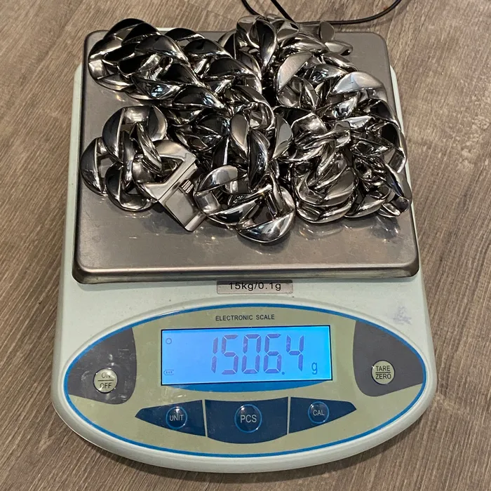 Vivi Mens Huge Chain Silver Cuban 316L Stainless Steel 30MM 46 Necklace Necklaces Vivi Mens Huge Chain Silver Cuban 316L Stainless Steel 30MM 46 Necklace Necklaces