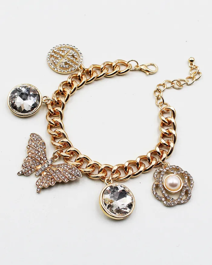 05182023 Bracelets Butterfly Assorted Charm Bracelet