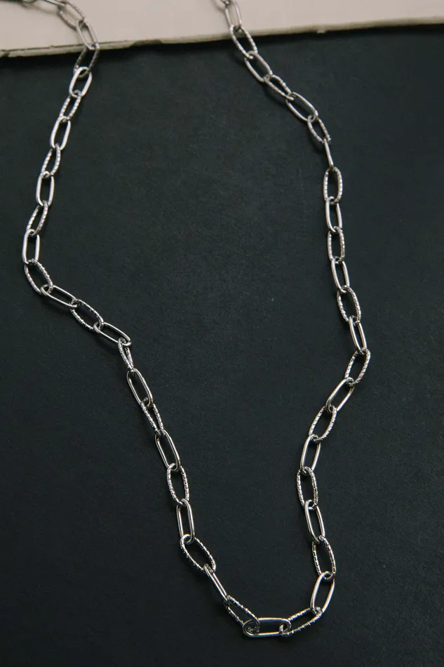 Air and Anchor Necklaces Stainless Steel Keep It Together Paper Clip Chain Adjustable Necklace Air and Anchor Necklaces Stainless Steel Keep It Together Paper Clip Chain Adjustable Necklace
