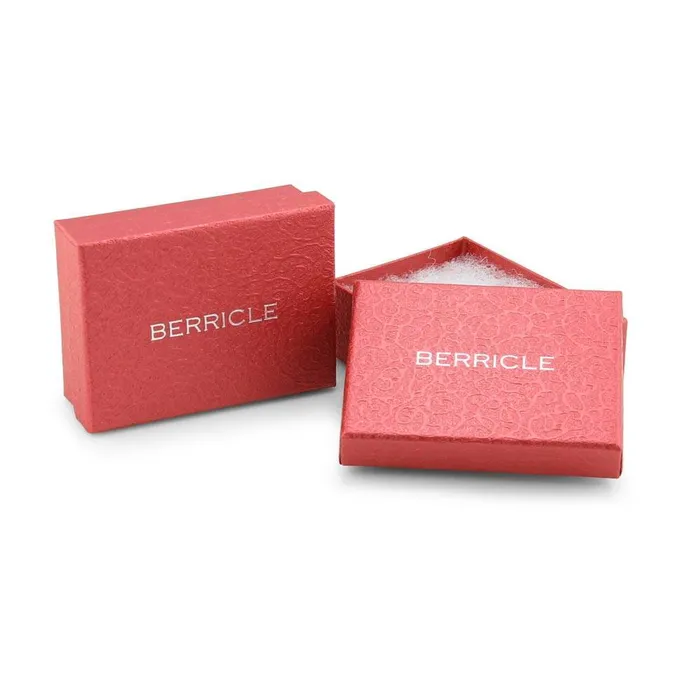 Bead Imitation Pearl Huggie Earrings in Sterling Silver 074 BERRICLE Earrings