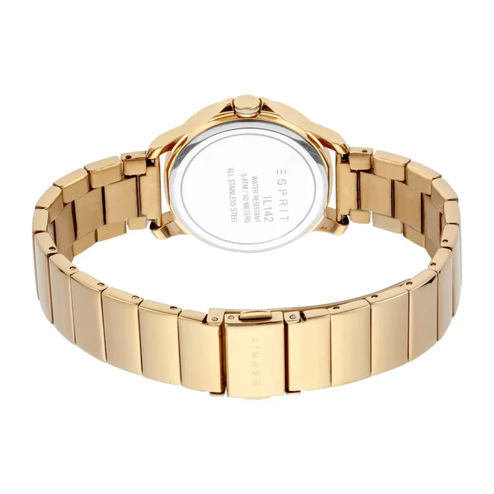Bracelets Esprit Esprit Ladies Watch Golden Case Bracelet With Stone Golden Dial Bracelets Esprit Esprit Ladies Watch Golden Case Bracelet With Stone Golden Dial