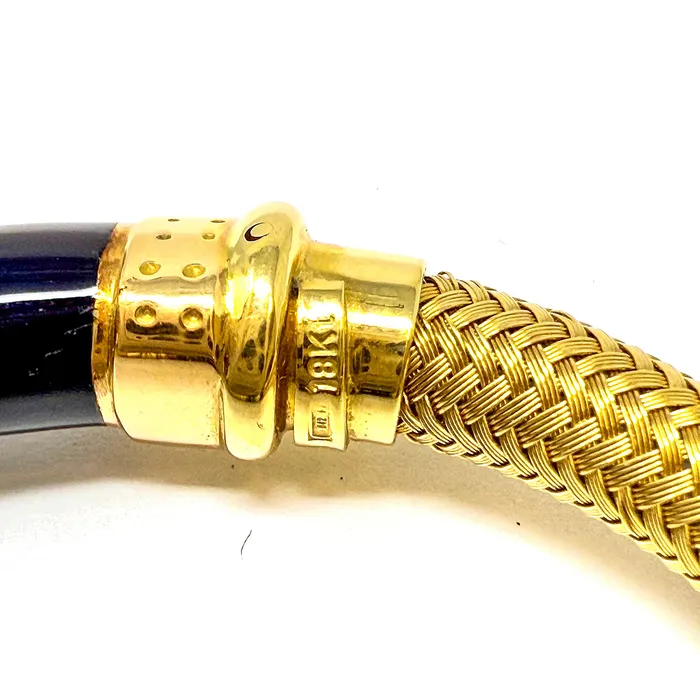 Bracelets La Nouvelle Bague La Nouvelle Bague 18K Gold Enamel Bangle Bracelet