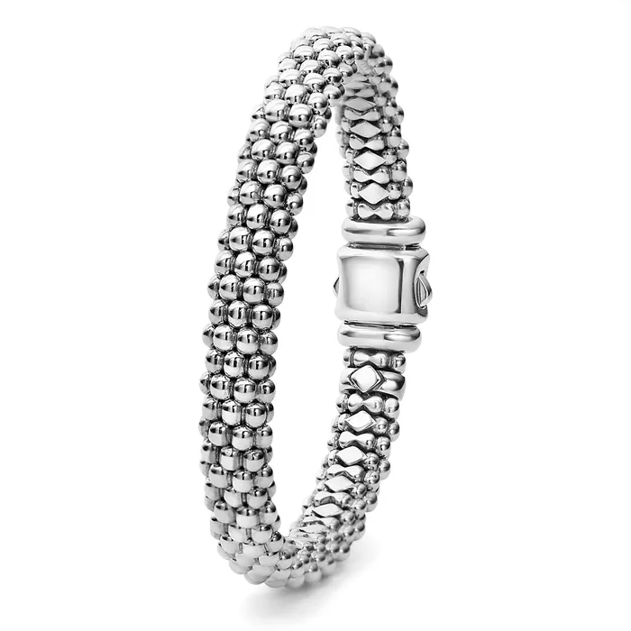 Bracelets Lagos Signature Caviar Silver Caviar Bracelet 9mm Bracelets Lagos Signature Caviar Silver Caviar Bracelet 9mm