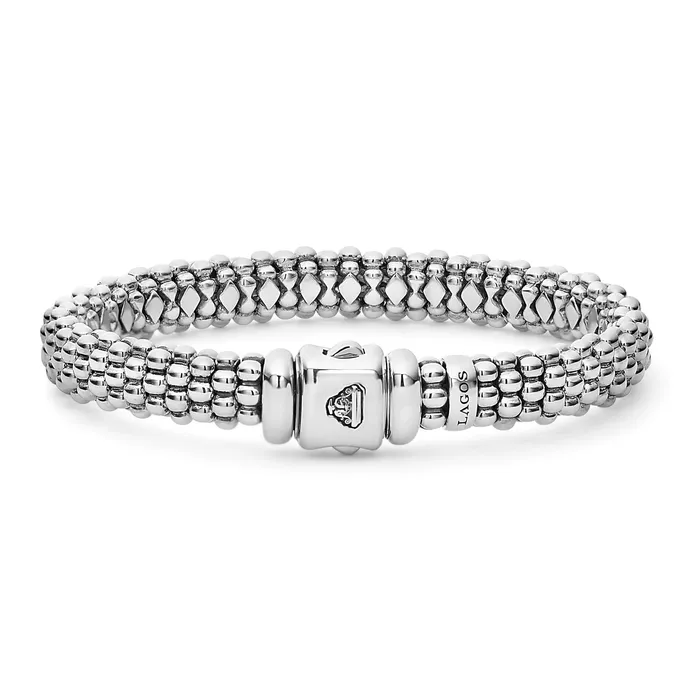 Bracelets Lagos Signature Caviar Silver Caviar Bracelet 9mm Bracelets Lagos Signature Caviar Silver Caviar Bracelet 9mm