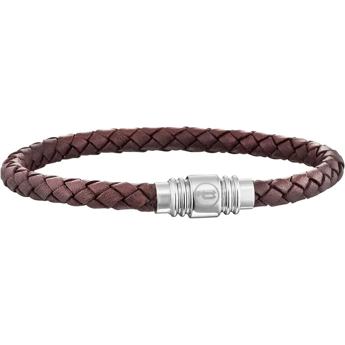 Bracelets Police Police Gents Stainless Steel Braided Brown Leather Bracelet Bracelets Police Police Gents Stainless Steel Braided Brown Leather Bracelet