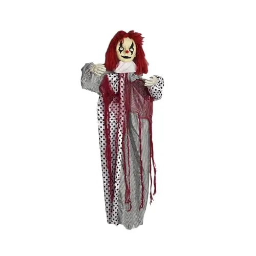 Dropshipped via Social Commerce Network LOOM TREE Hanging Clown Haunted House Prop for Holiday Party Lawn 1 Hanging Clown Necklaces