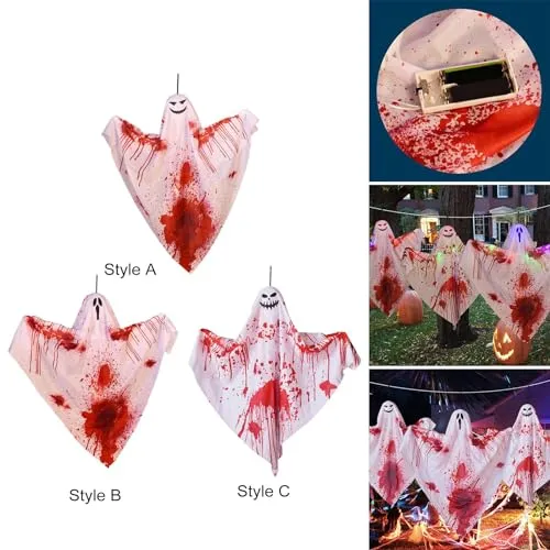 Dropshipped via Social Commerce Network Necklaces ATORSE Hanging Ghost Decoration Hanging Pendant for Haunted House Window Front Yard Style A